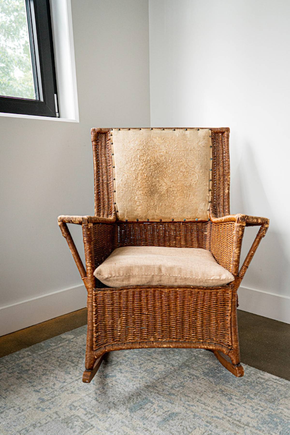 Wicker chair detail