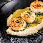 Scallops with Parsnip Puree