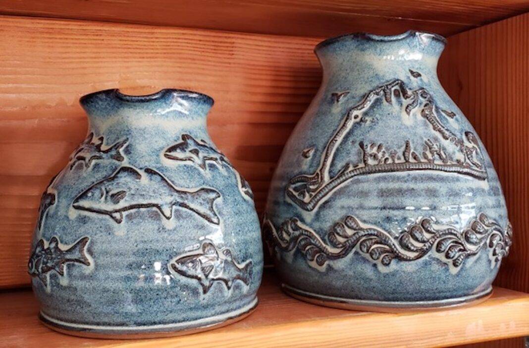 Sherry Stevens-Grunden uses inspiration from the Island when creating her pottery.